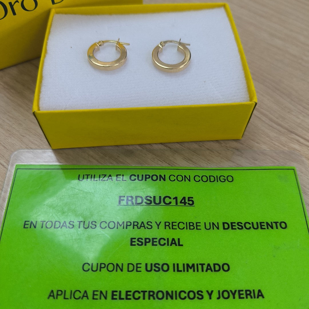 ARRACADAS ORO 14K 1.3 (NUEVO)