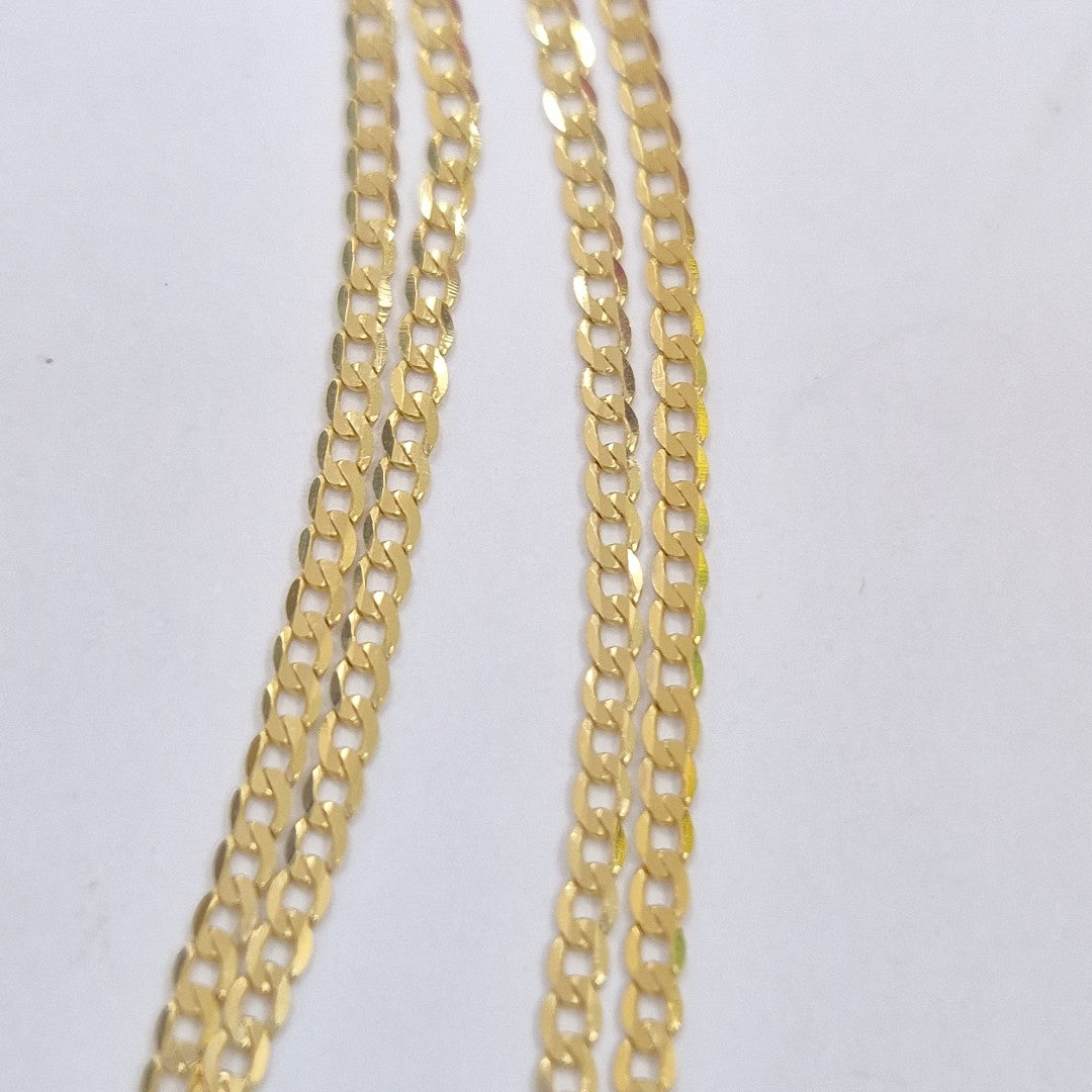 CADENAS BARBADA AMARILLA ORO 14K 2.1 (NUEVO)