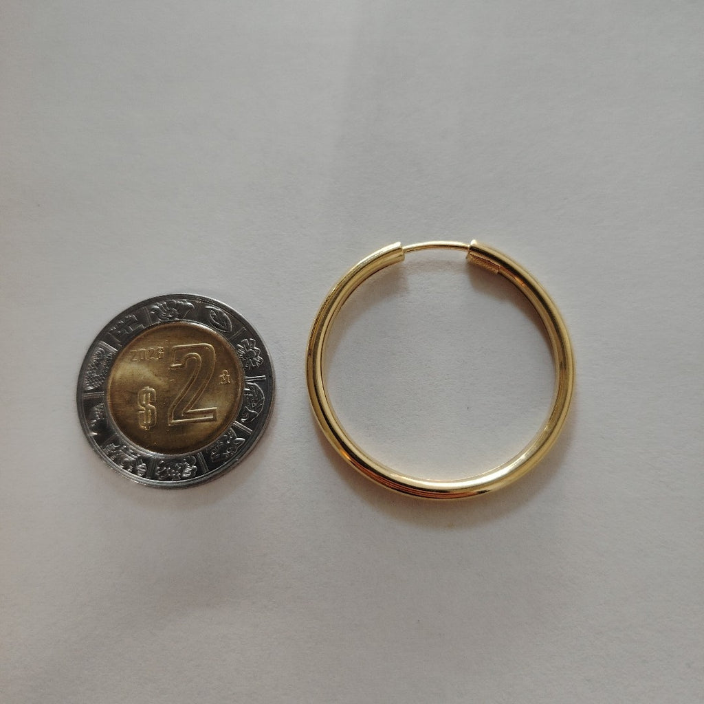 ARRACADAS PAR ORO 14 K 3.7 GRMS (SEMINUEVO)