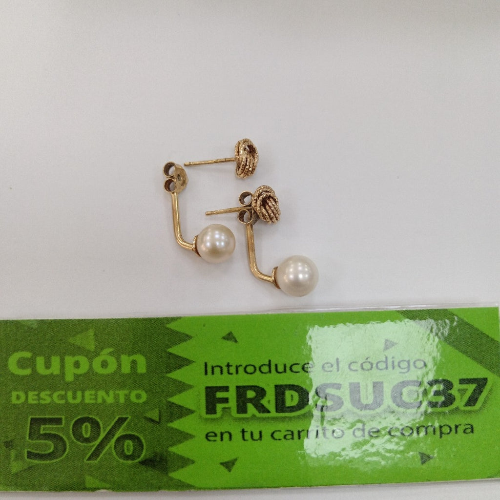 ARETES PAR ORO 14 K 3.4 GRMS (SEMINUEVO)