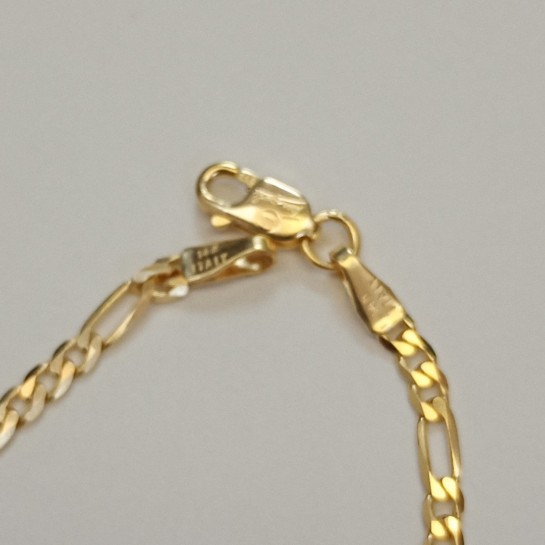 PULSERAS CABALLERO CARTIER 3 1 AMARILLA ORO 14K 2.2 (NUEVO)