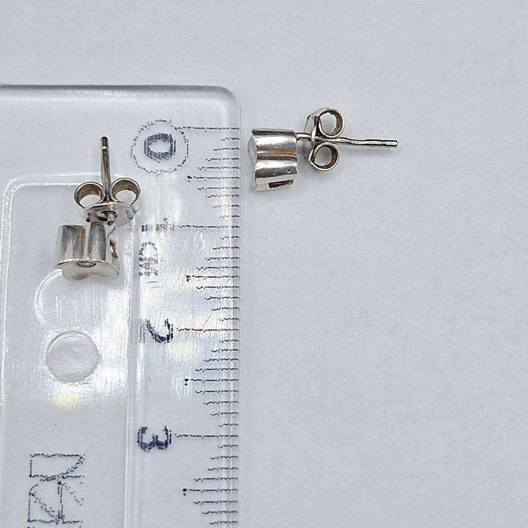 BROQUELES PAR ORO, ORO BLANCO 14 K 1.7 GRMS (SEMINUEVO)