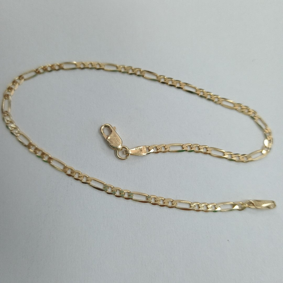 PULSERAS CABALLERO CARTIER 3 1 AMARILLA ORO 14K 2.2 (NUEVO)