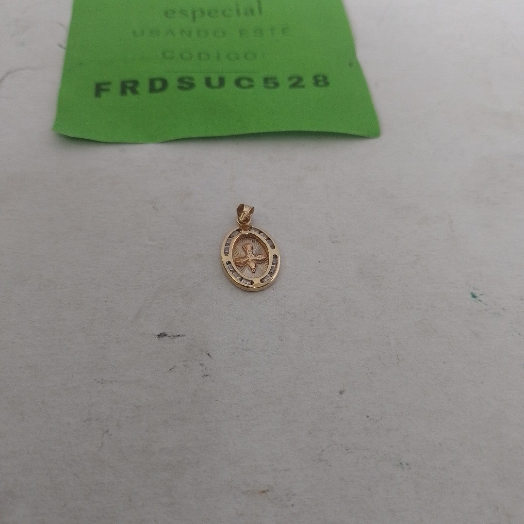 DIJE, MEDALLA RELIGIOSA ORO 10 K 0.8 GRMS (SEMINUEVO)