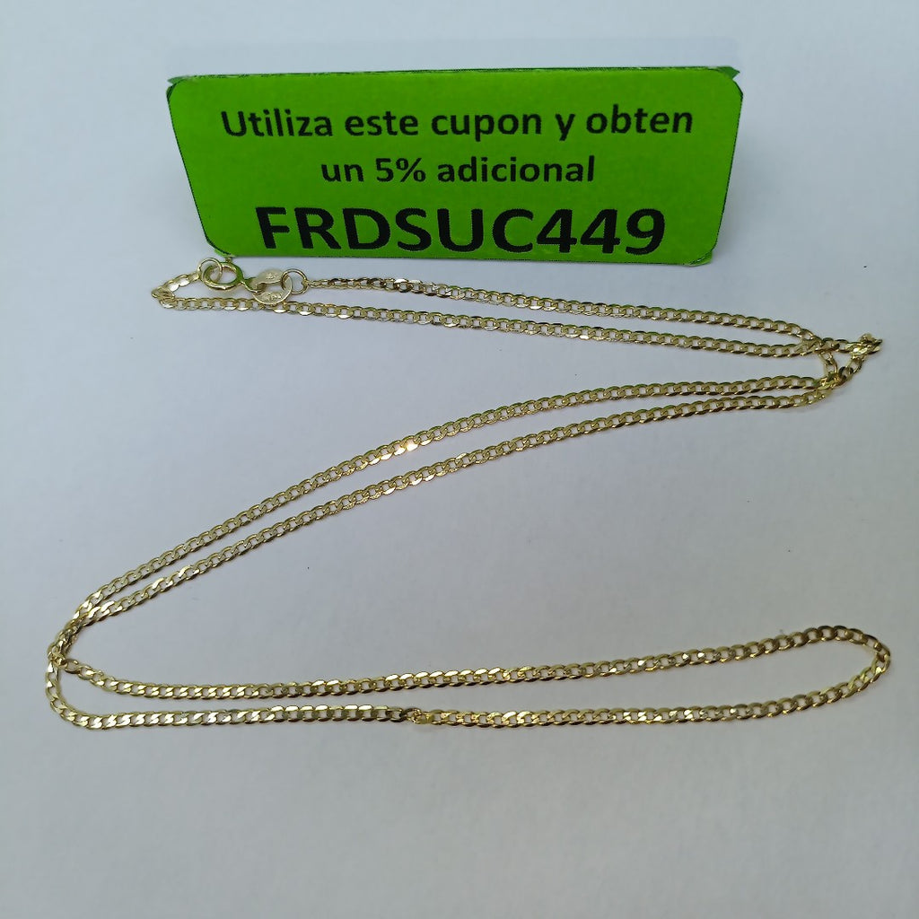CADENAS BARBADA AMARILLA ORO 14K 2.1 (NUEVO)