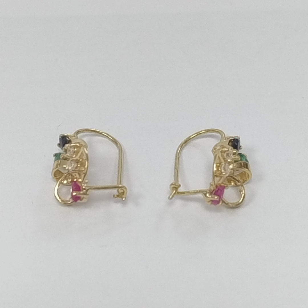 ARETES PAR ORO 14 K 2.2 GRMS (SEMINUEVO)