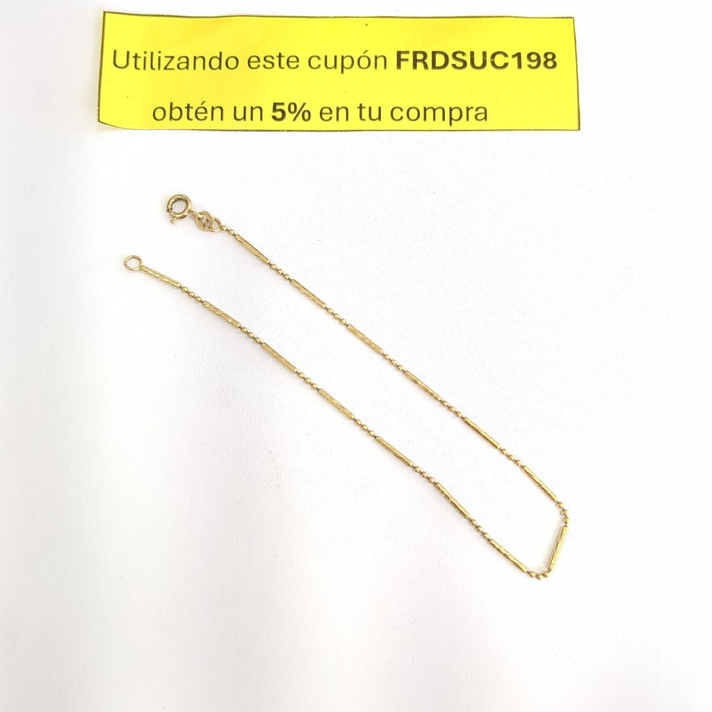 PULSERA ORO 14 K 2.4 GRMS (SEMINUEVO)