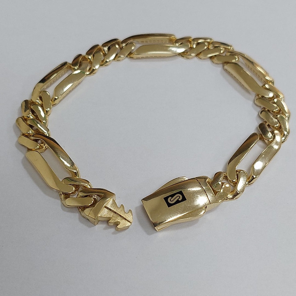 PULSERA CABALLERO MONACO ORO 14K 13.1 (NUEVO)
