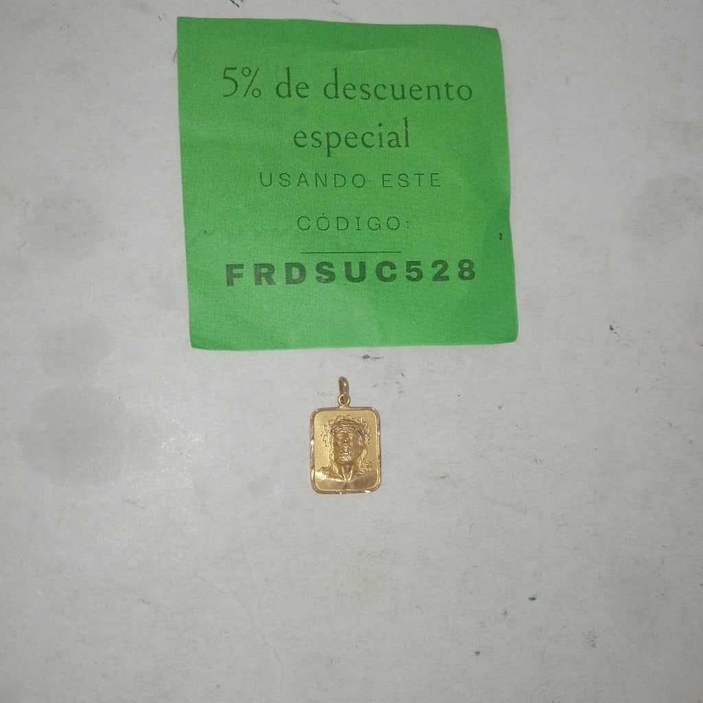 DIJE, MEDALLA RELIGIOSA ORO 10 K 2 GRMS (SEMINUEVO)