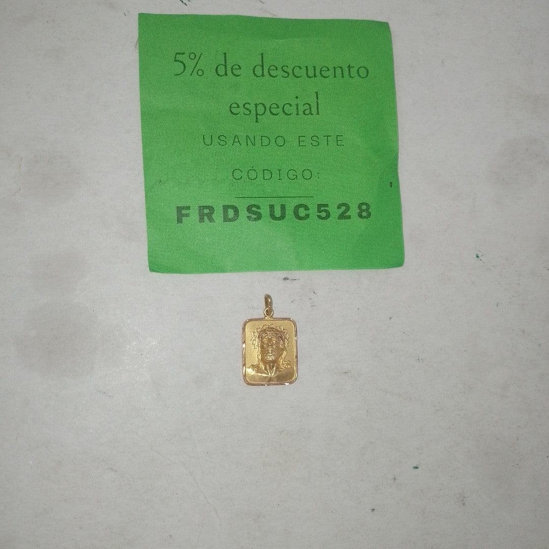 DIJE, MEDALLA RELIGIOSA ORO 10 K 2 GRMS (SEMINUEVO)