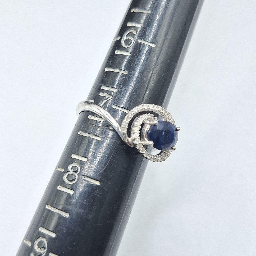 ANILLO ORO, ORO BLANCO 14 K 3.1 GRMS (SEMINUEVO)
