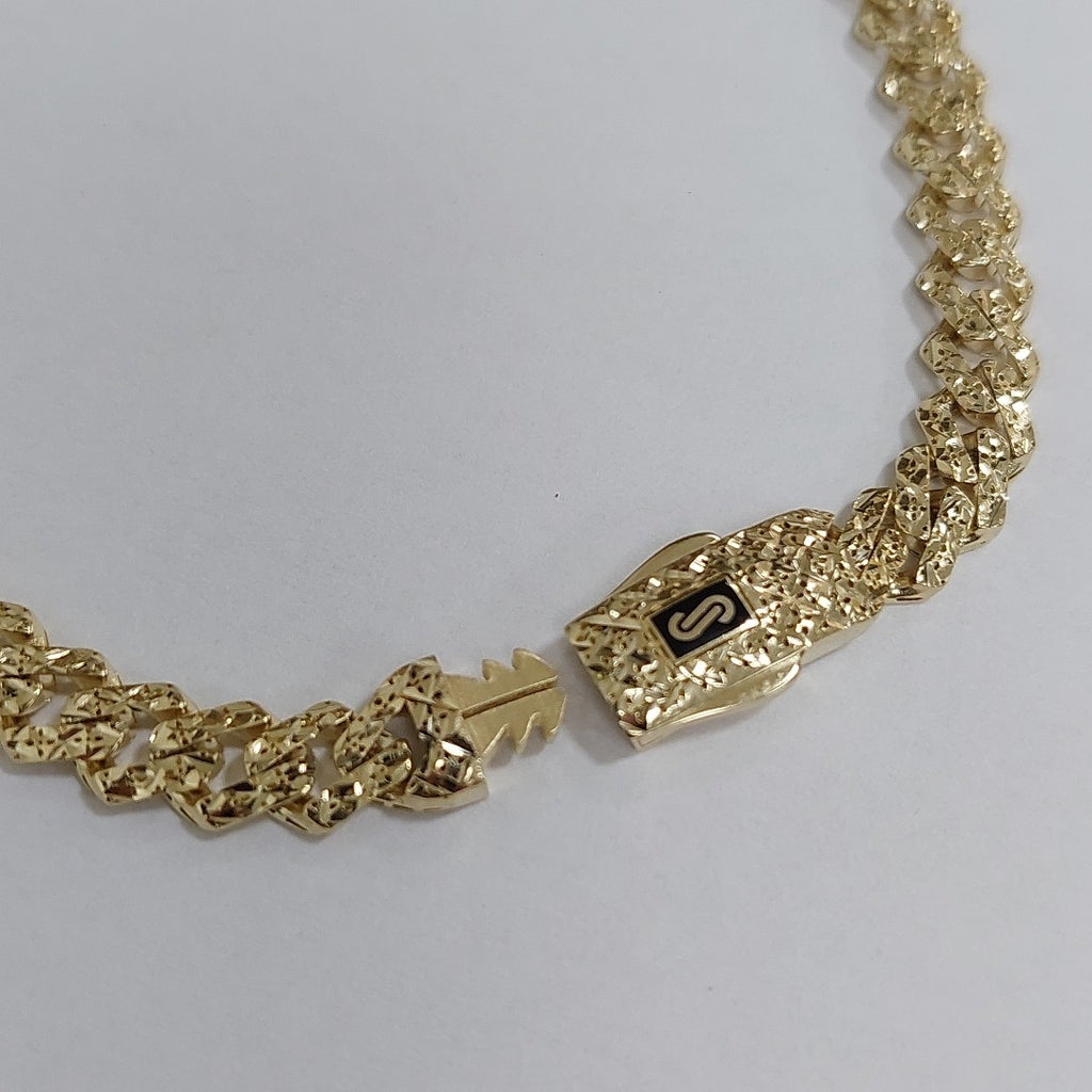 PULSERA CABALLERO MONACO ORO 14K 8.1 (NUEVO)