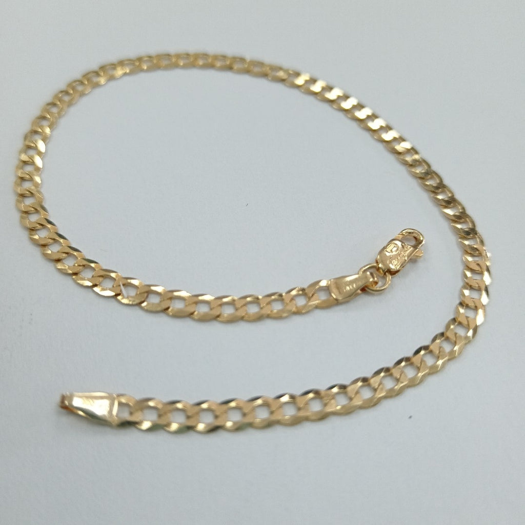 PULSERAS CABALLERO BARBADA AMARILLA ORO 14K 2.8 (NUEVO)