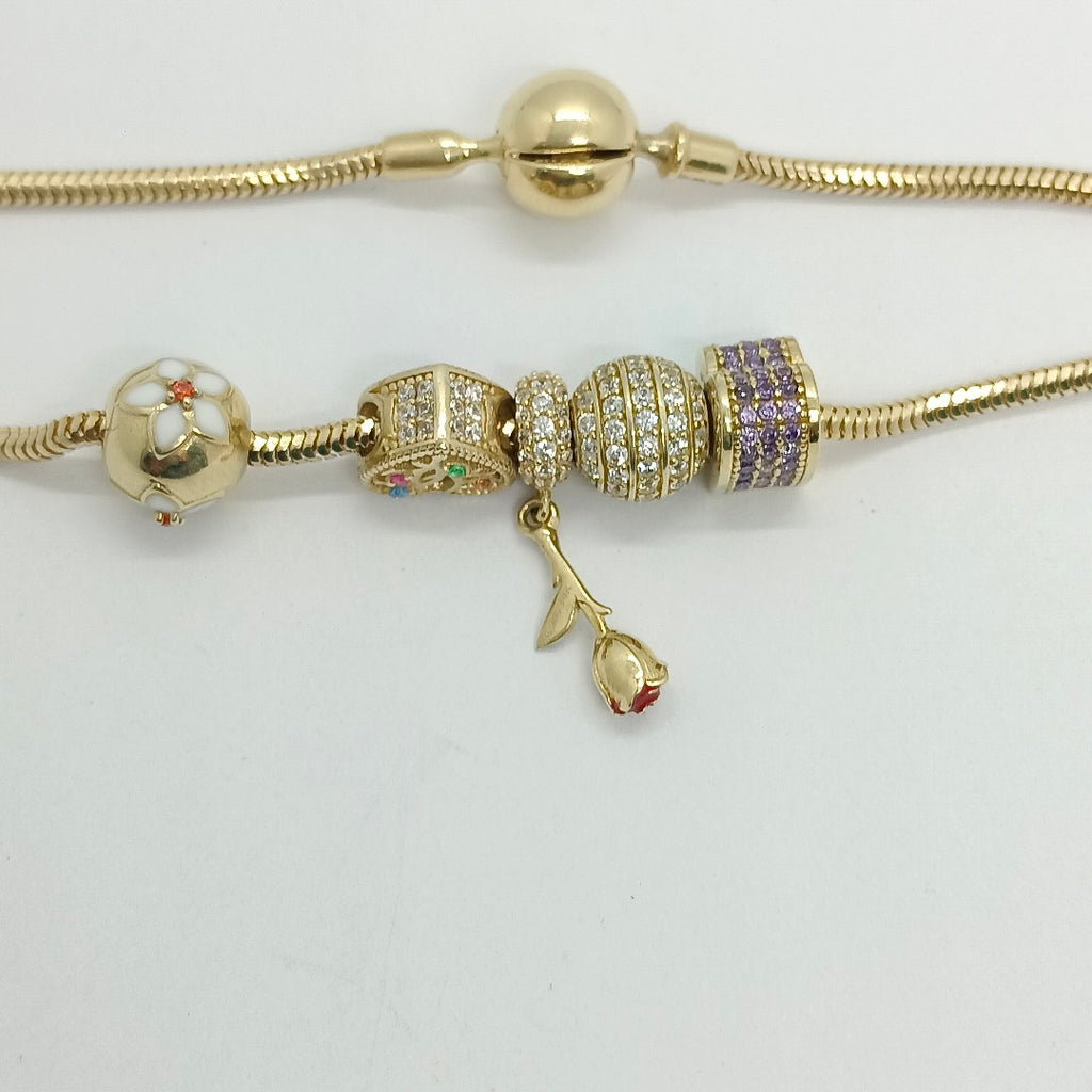PULSERA CHARM ORO 14K 10.8 (NUEVO)