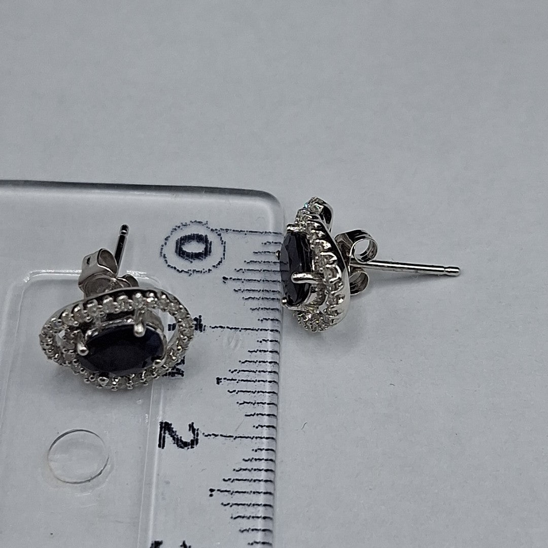 BROQUELES PAR ORO, ORO BLANCO 14 K 2.8 GRMS (SEMINUEVO)