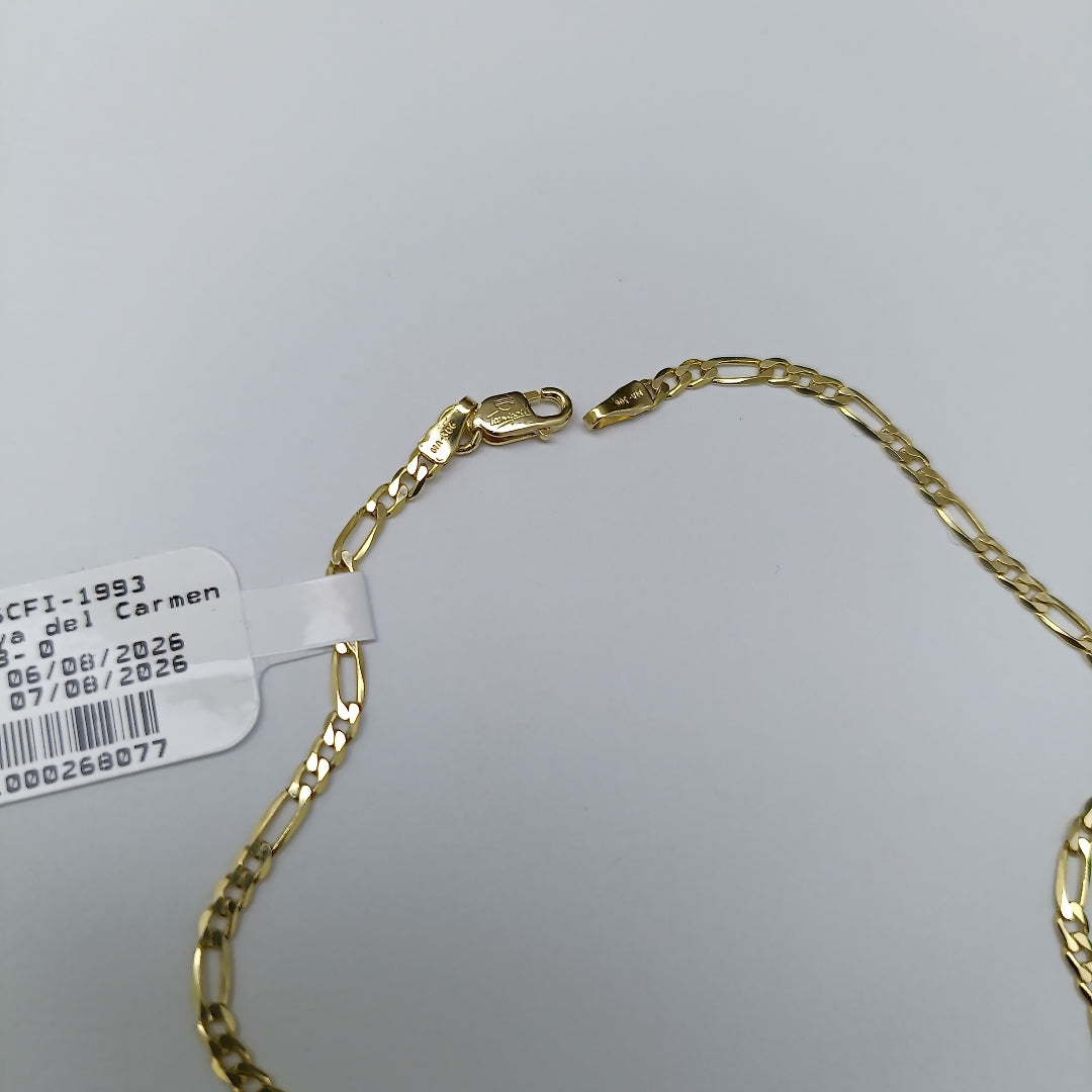 PULSERAS CABALLERO CARTIER 3 1 AMARILLA ORO 14K 2.2 (NUEVO)