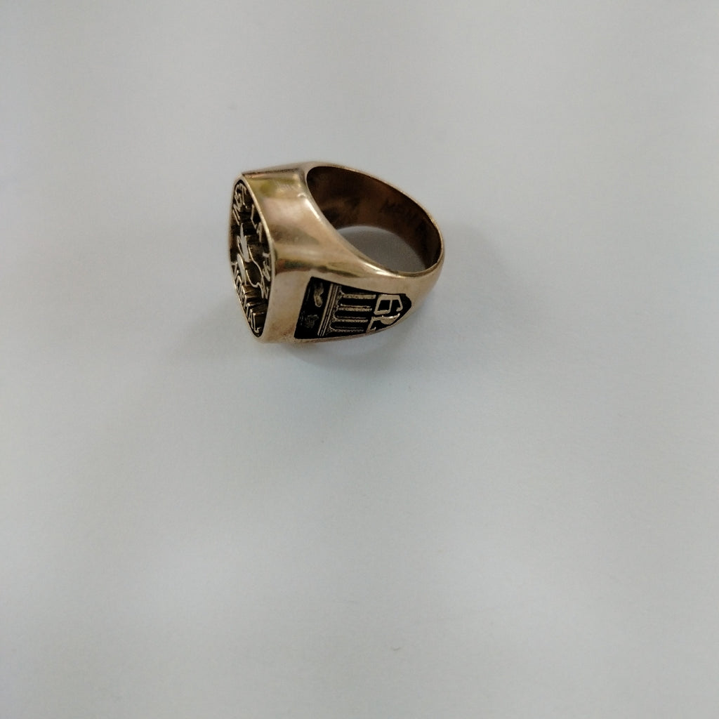 ANILLO DE GRADUACIÓN ORO 8 K 13.8 GRMS (SEMINUEVO)