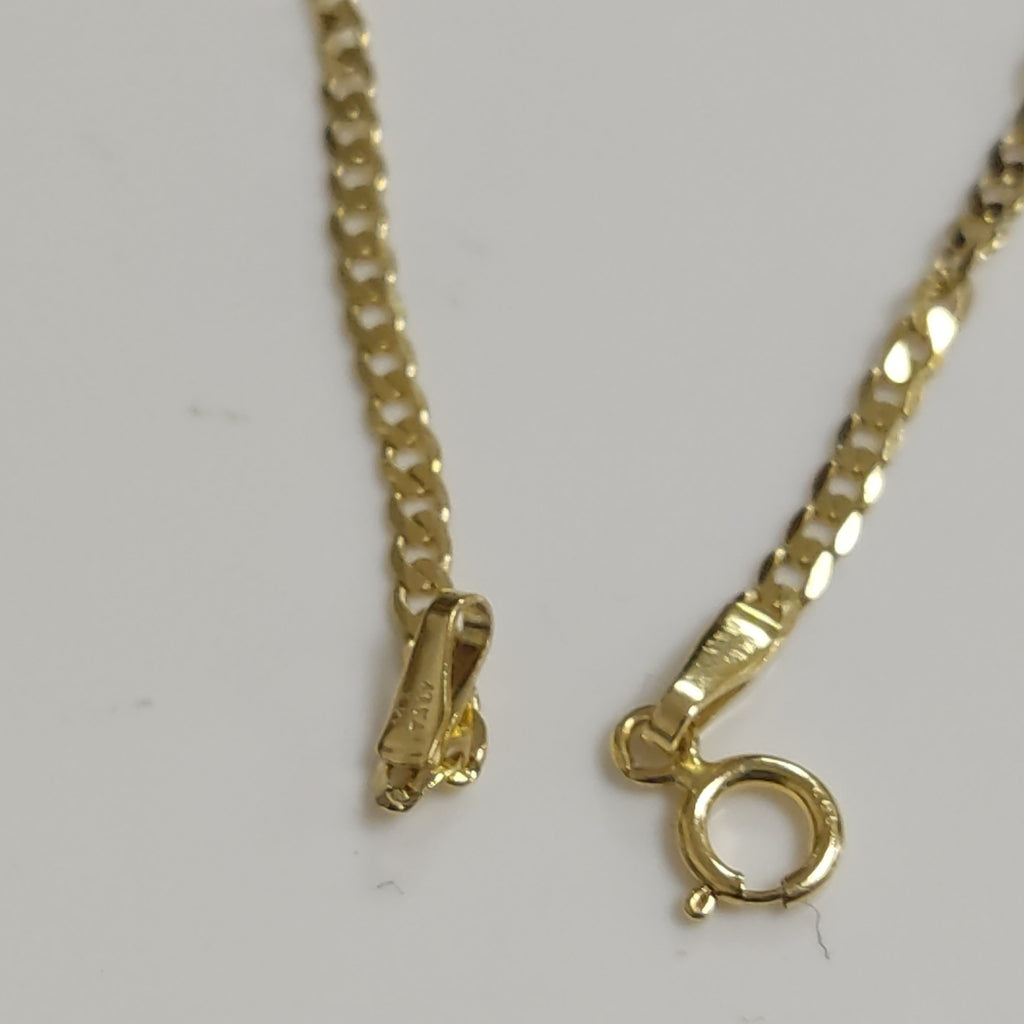 PULSERAS DAMA BARBADA AMARILLA ORO 14K 1.2 (NUEVO)