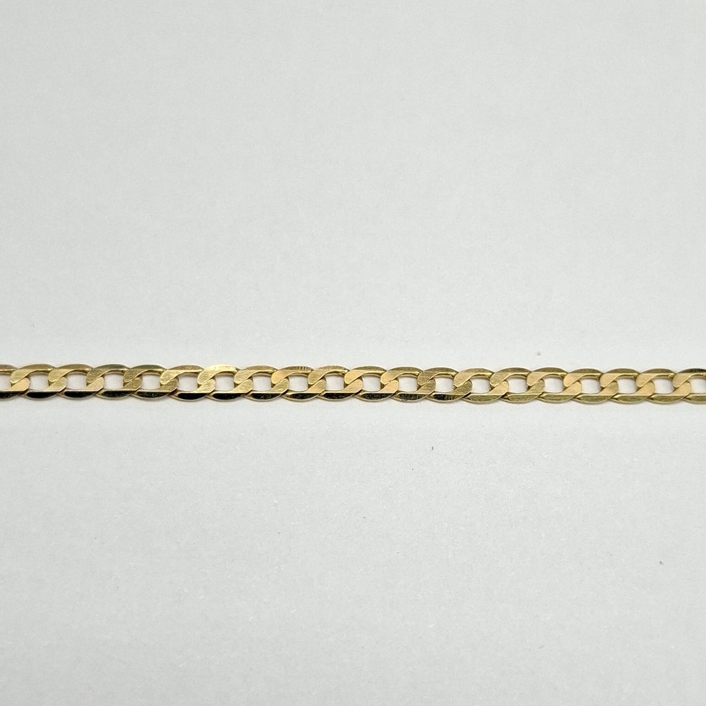 PULSERAS CABALLERO BARBADA AMARILLA ORO 14K 1.6 (NUEVO)