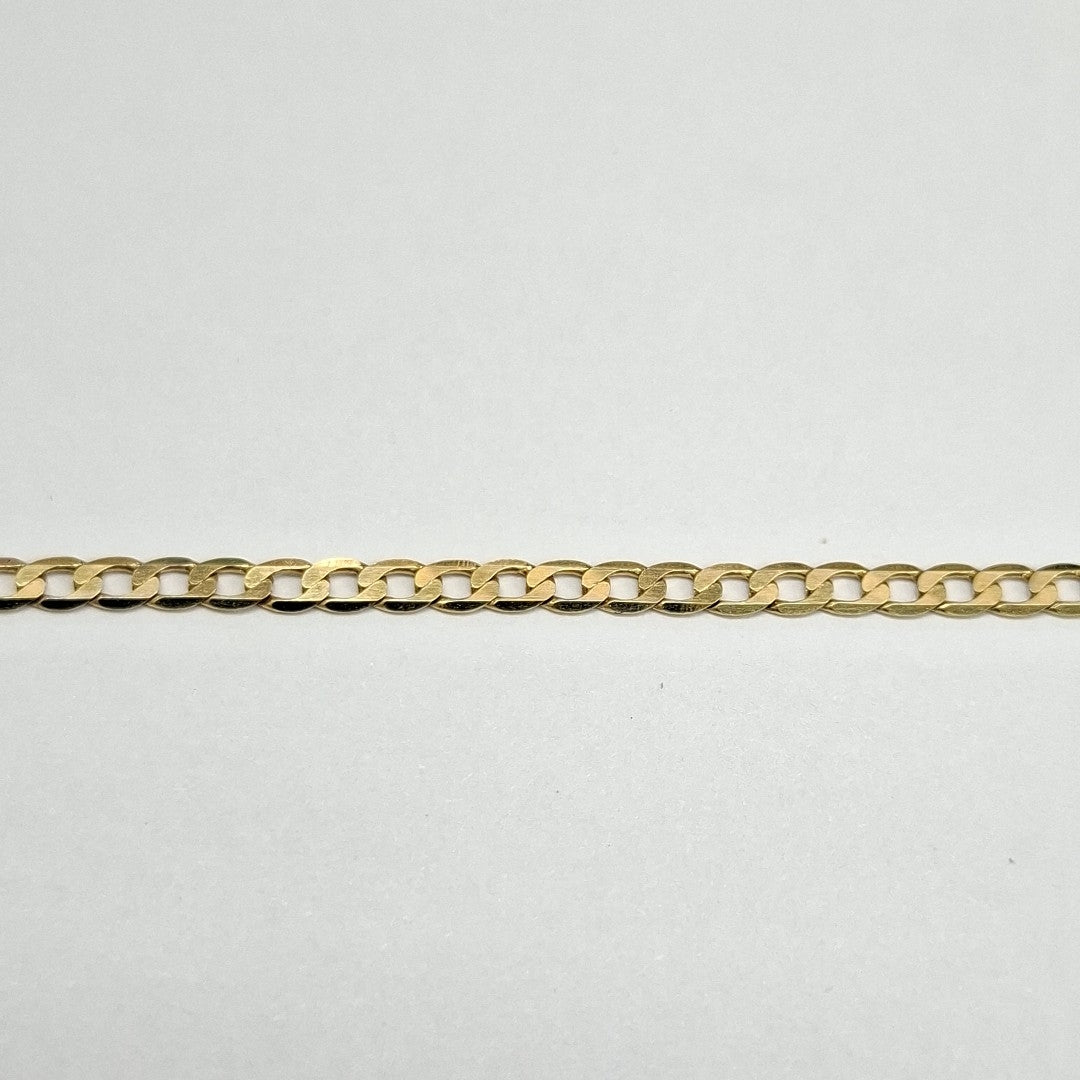 PULSERAS CABALLERO BARBADA AMARILLA ORO 14K 1.6 (NUEVO)