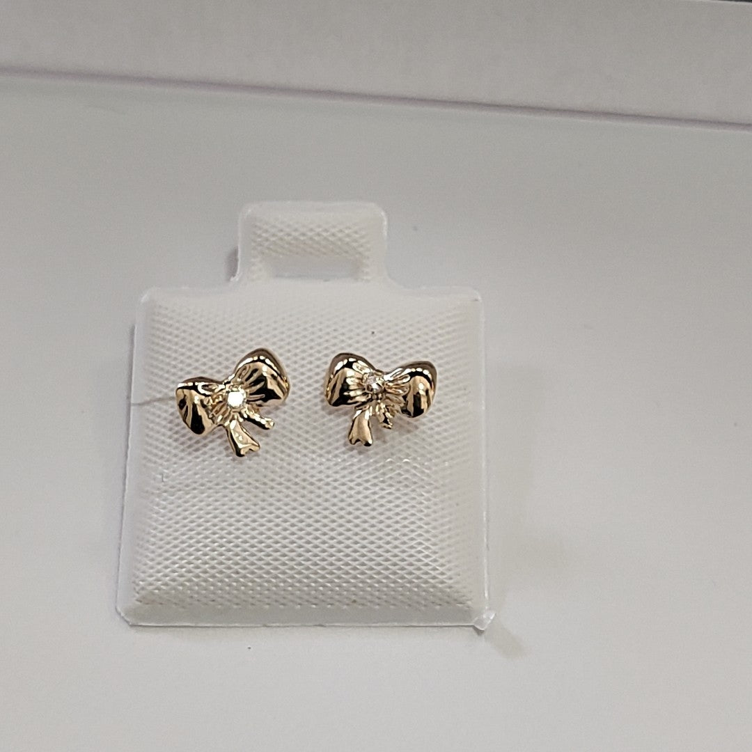 BROQUELES BROQUEL FIG MOÑO C CIRCONIA 14K 0.2441 GR (NUEVO)