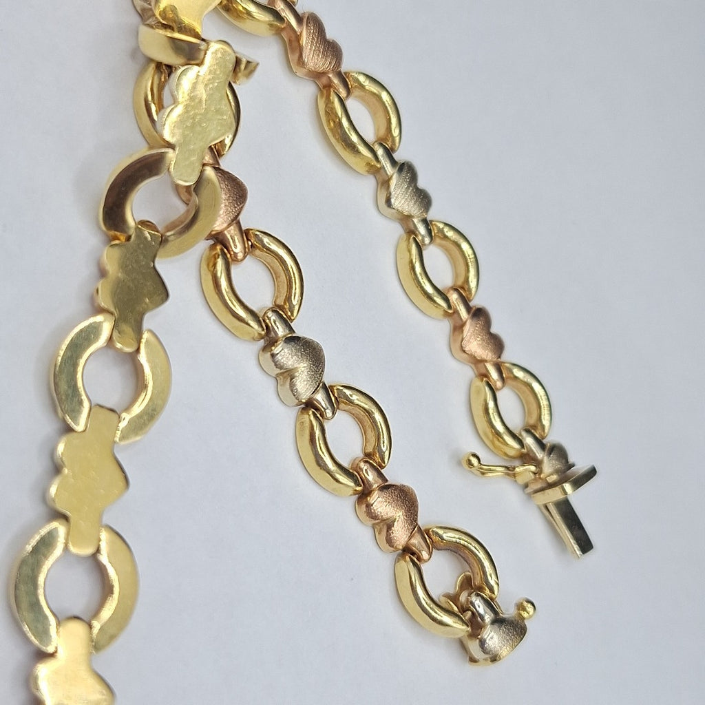 GARGANTILLA ORO, ORO COMBINADO 14 K 21.5 GRMS (SEMINUEVO)