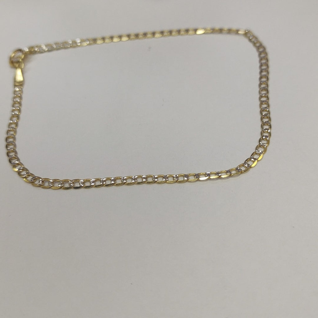PULSERAS CABALLERO BARBADA AMARILLA ORO 14K 1.7 (NUEVO)