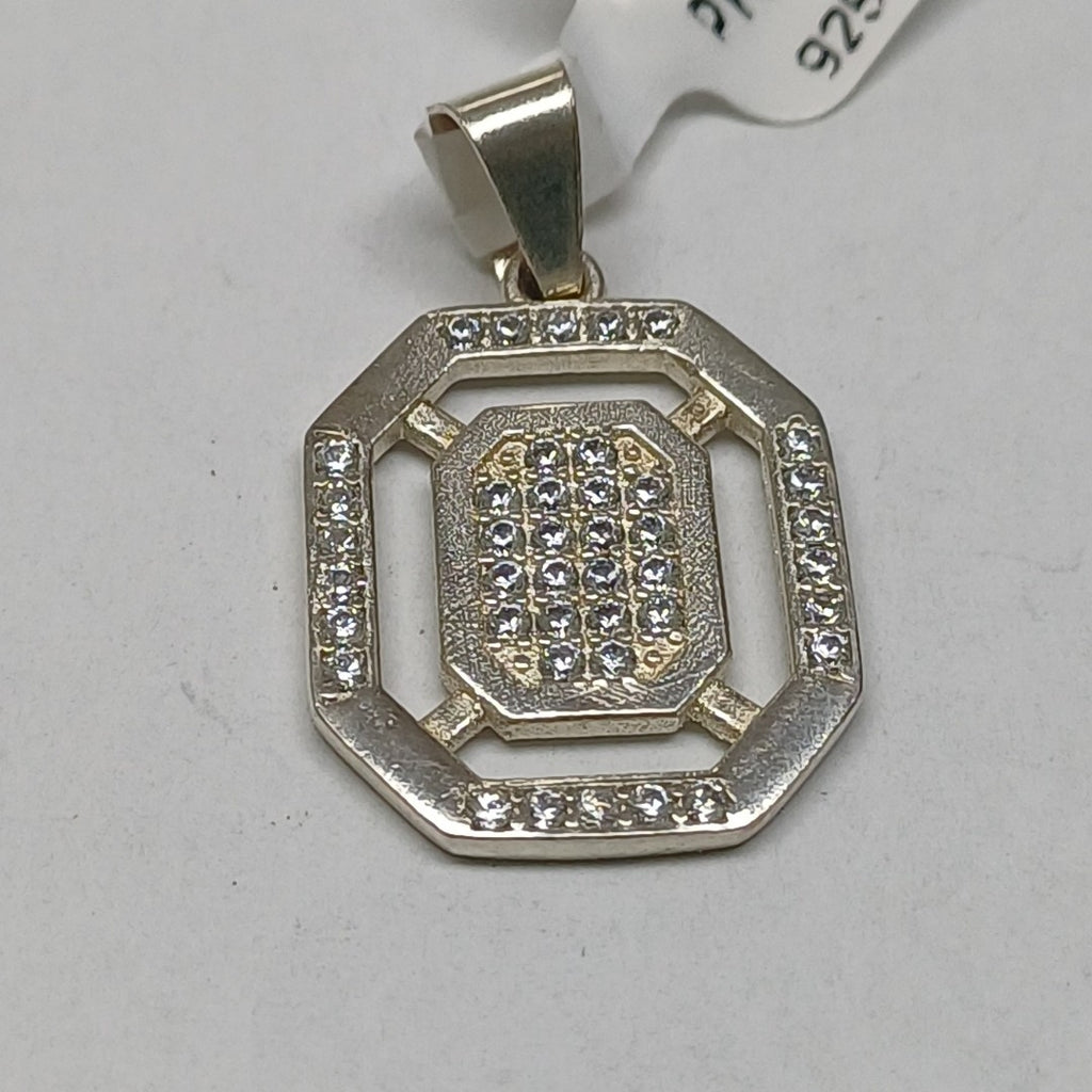 DIJE C/CIRCONIAS PLATA .925 3.4 GR (NUEVO)