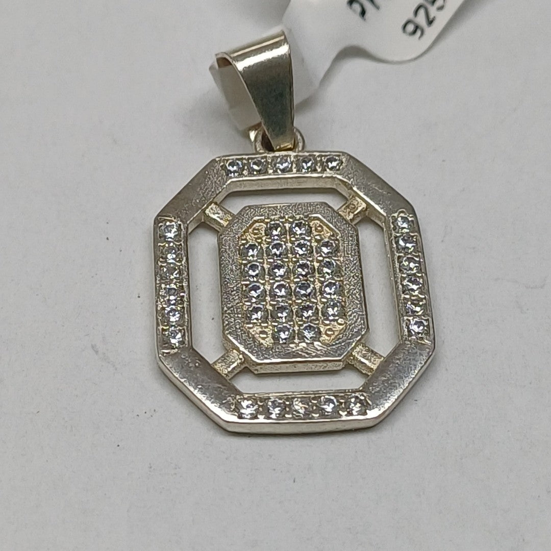 DIJE C/CIRCONIAS PLATA .925 3.4 GR (NUEVO)