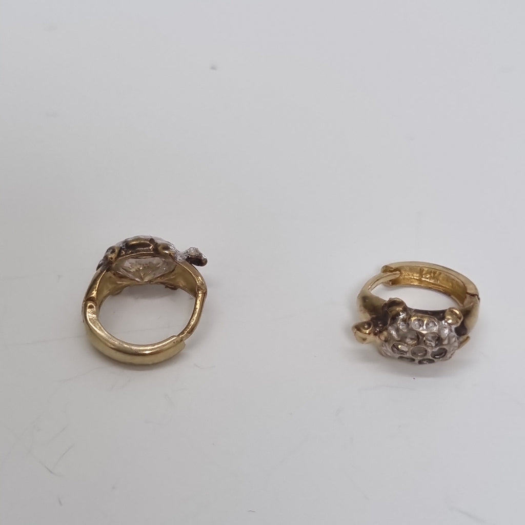 ARRACADAS PAR ORO 14 K 2.2 GRMS (SEMINUEVO)
