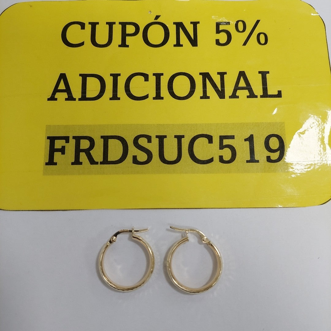 ARRACADAS ORO 10K 1.3 (NUEVO)