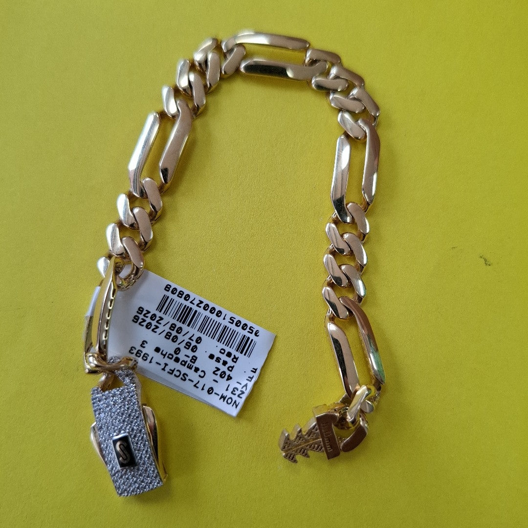 PULSERA MONACO ORO 14K 9 (NUEVO)