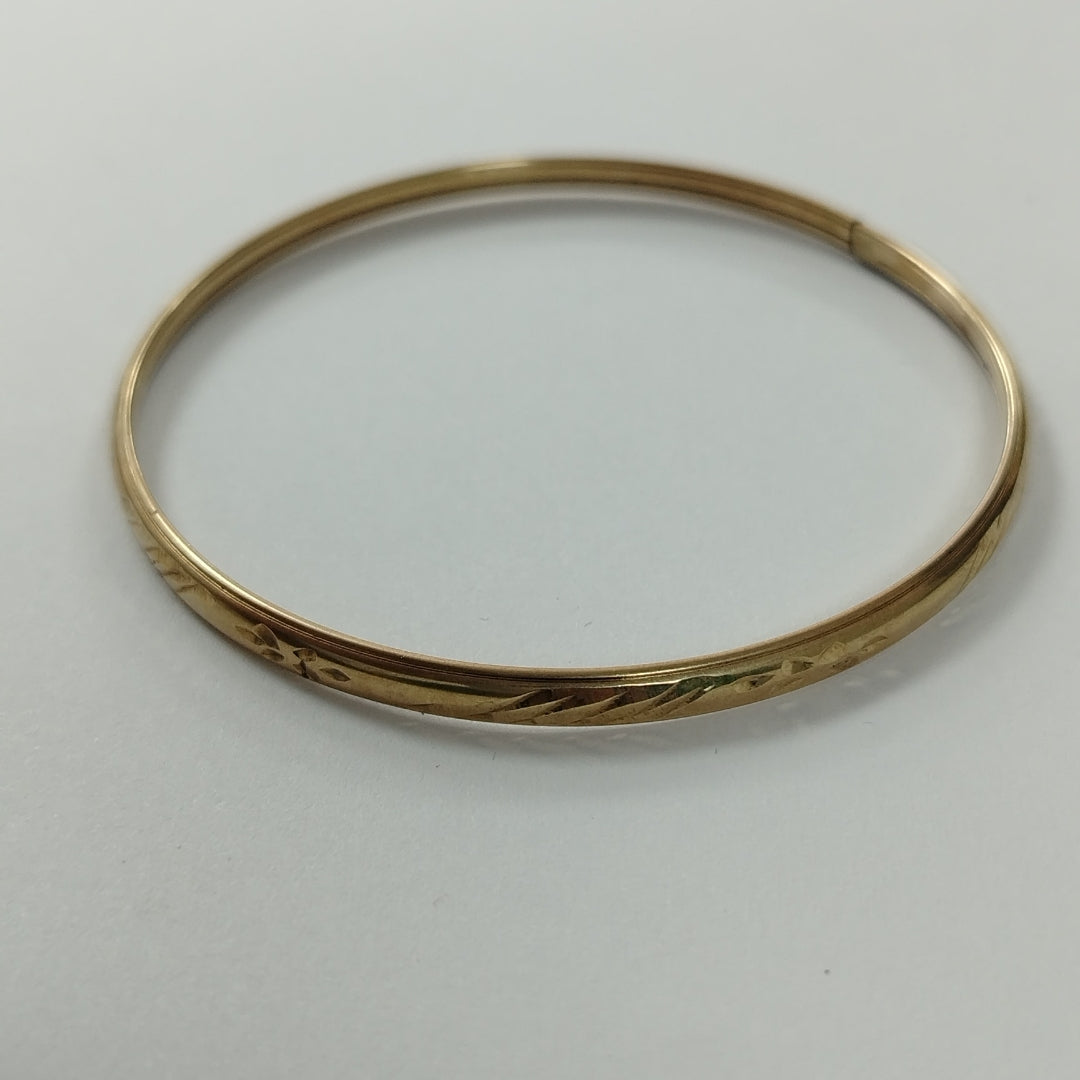 PULSERA RIGIDA ORO 10 K 5 GRMS (SEMINUEVO)