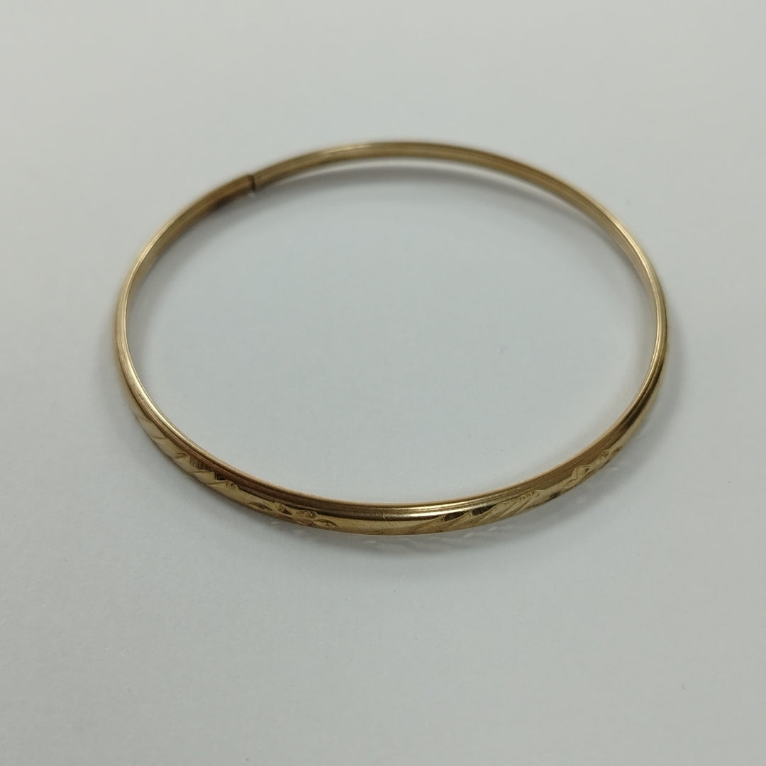 PULSERA RIGIDA ORO 10 K 5 GRMS (SEMINUEVO)