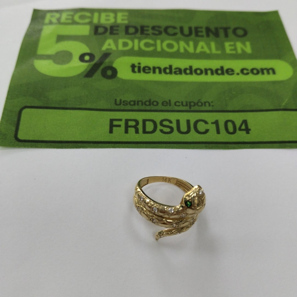 ANILLO ORO 14 K 3,40 GRMS (SEMINUEVO)