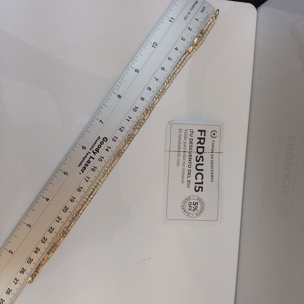 CADENA ORO, RODIADO 14 K 6.7 GRMS (SEMINUEVO)