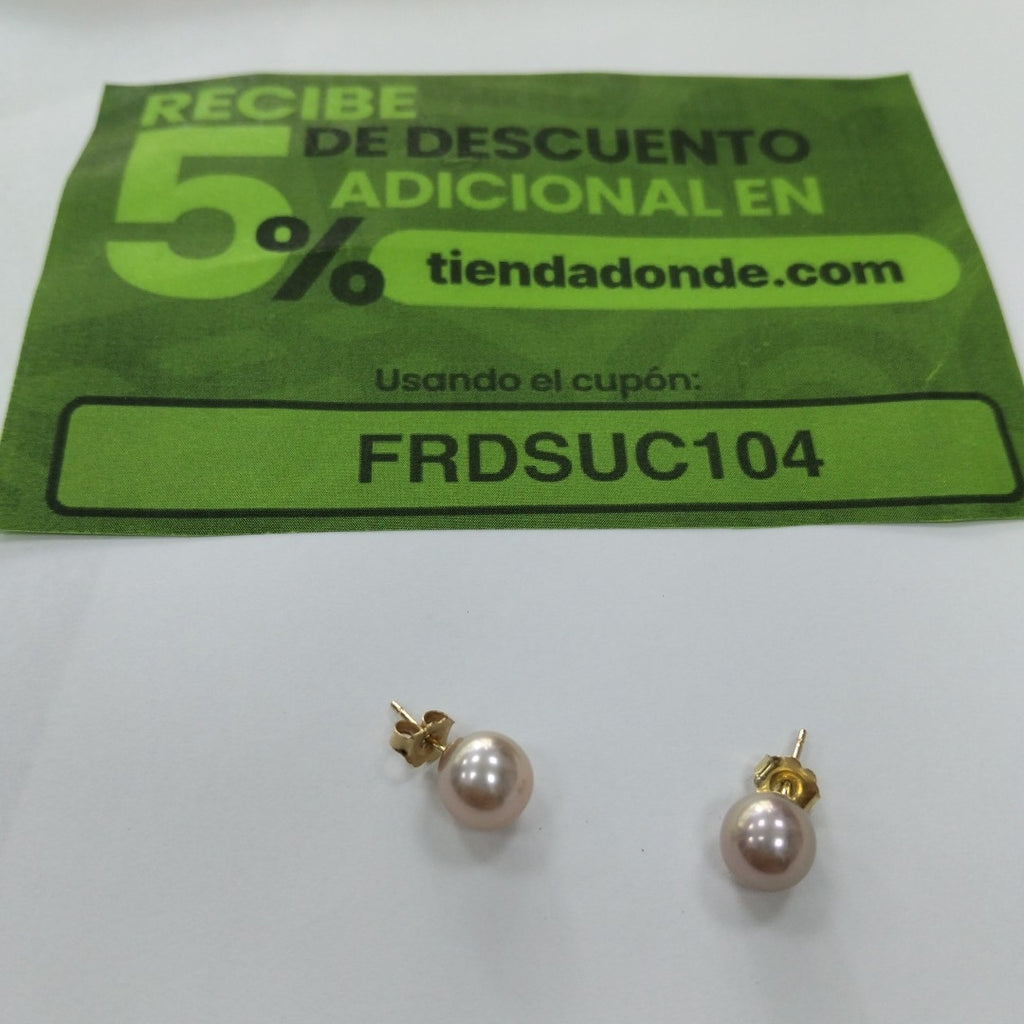 ARETES PAR ORO 14 K 2,10 GRMS (SEMINUEVO)