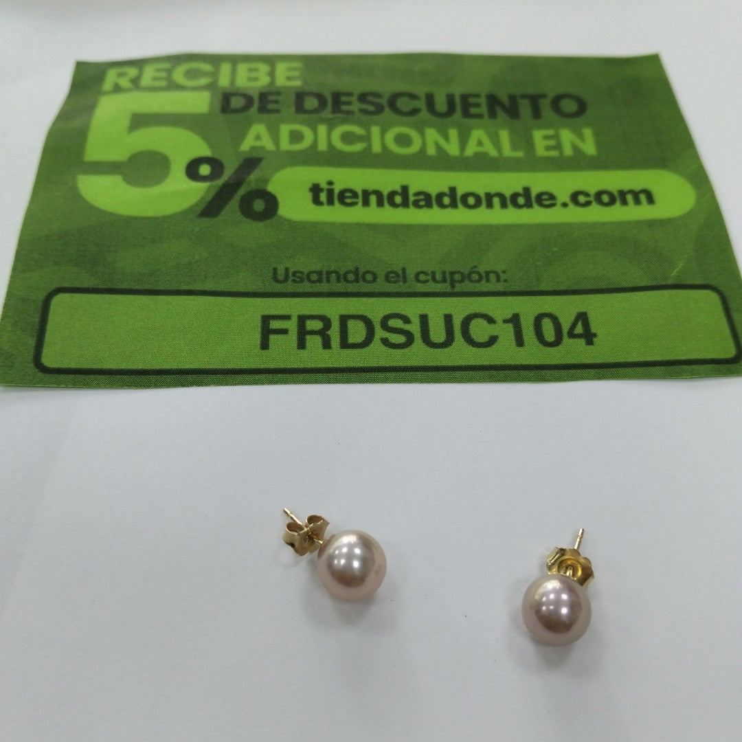 ARETES PAR ORO 14 K 2,10 GRMS (SEMINUEVO)