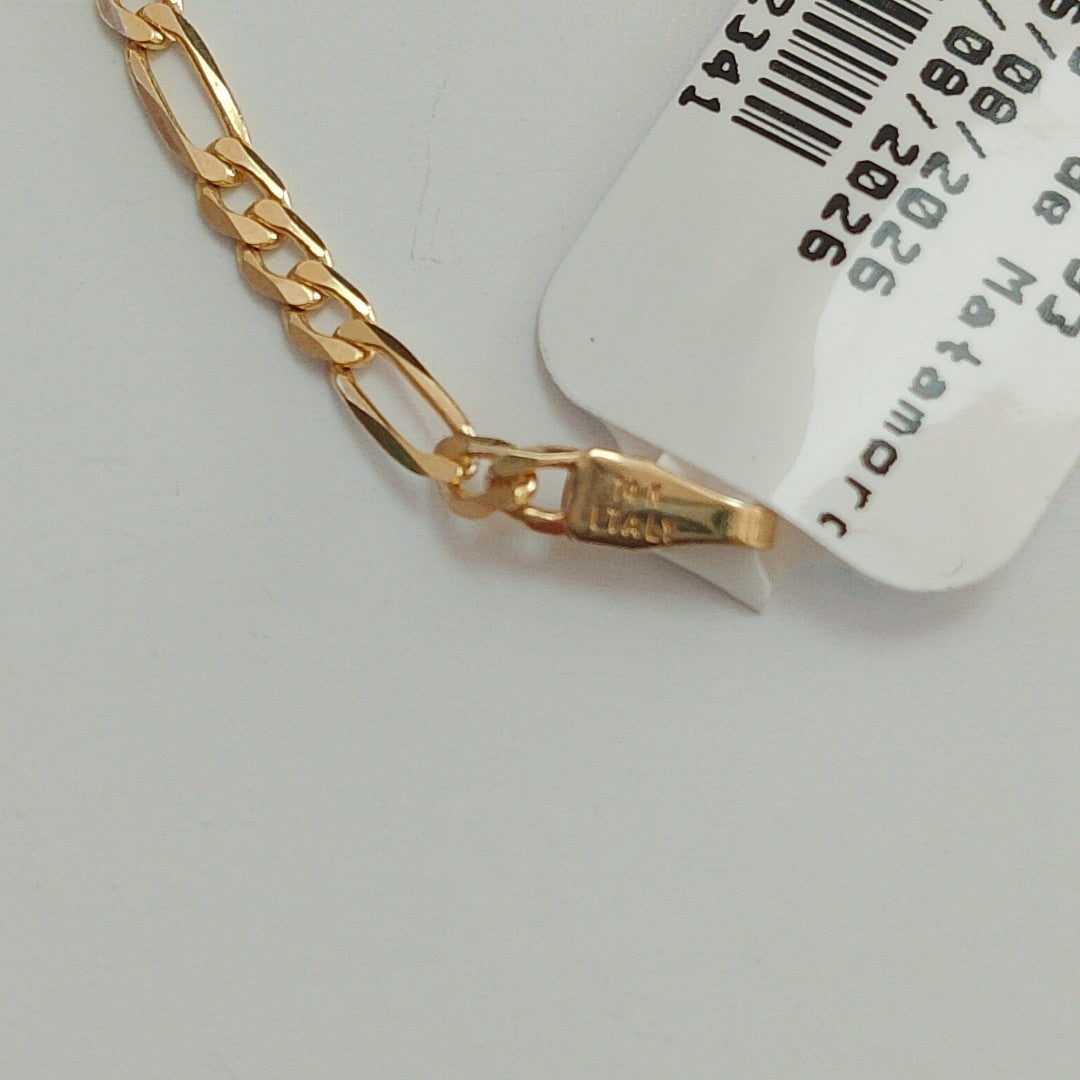 PULSERAS CABALLERO CARTIER 3 1 AMARILLA ORO 14K 2.2 (NUEVO)