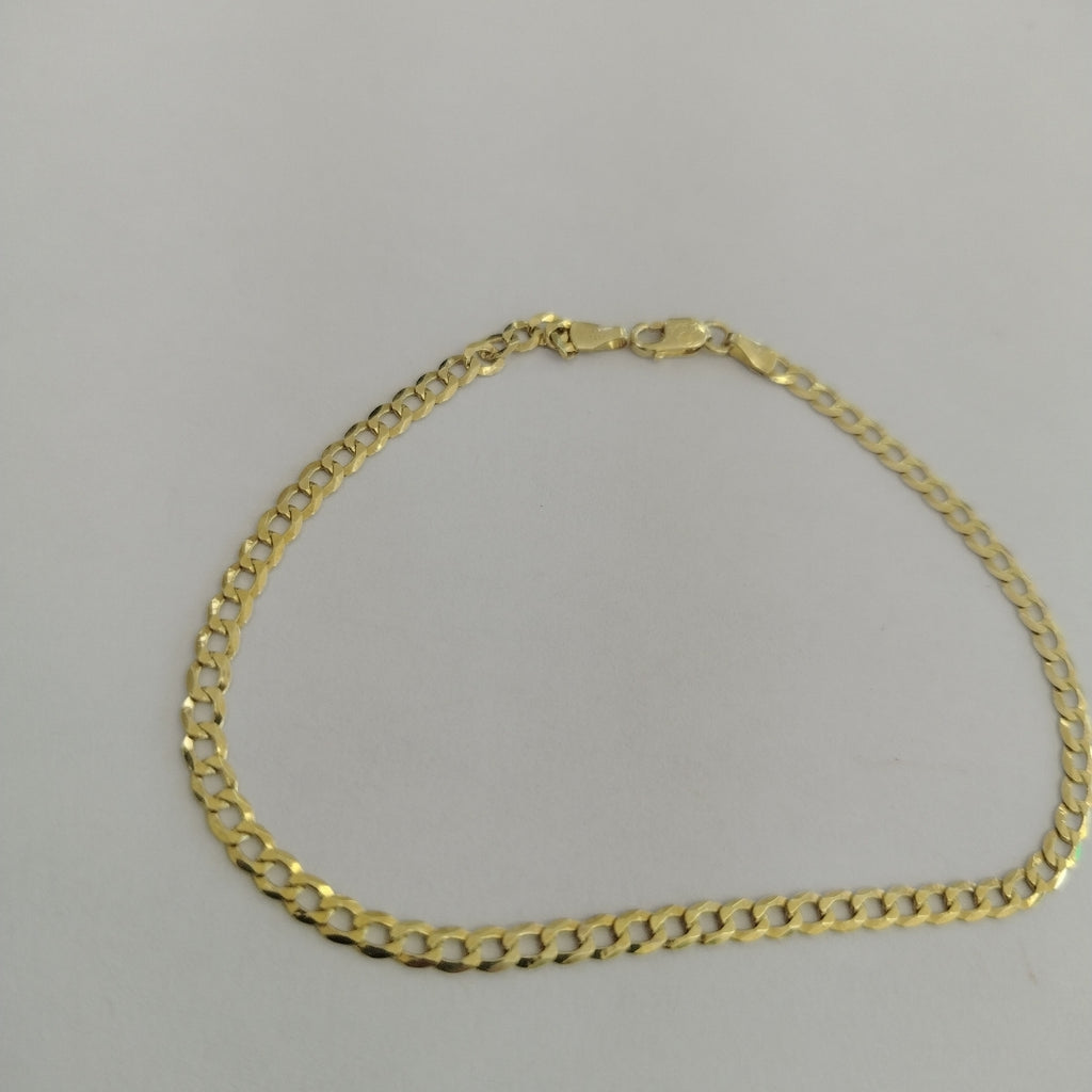 PULSERAS CABALLERO BARBADA AMARILLA ORO 14K 2.7 (NUEVO)