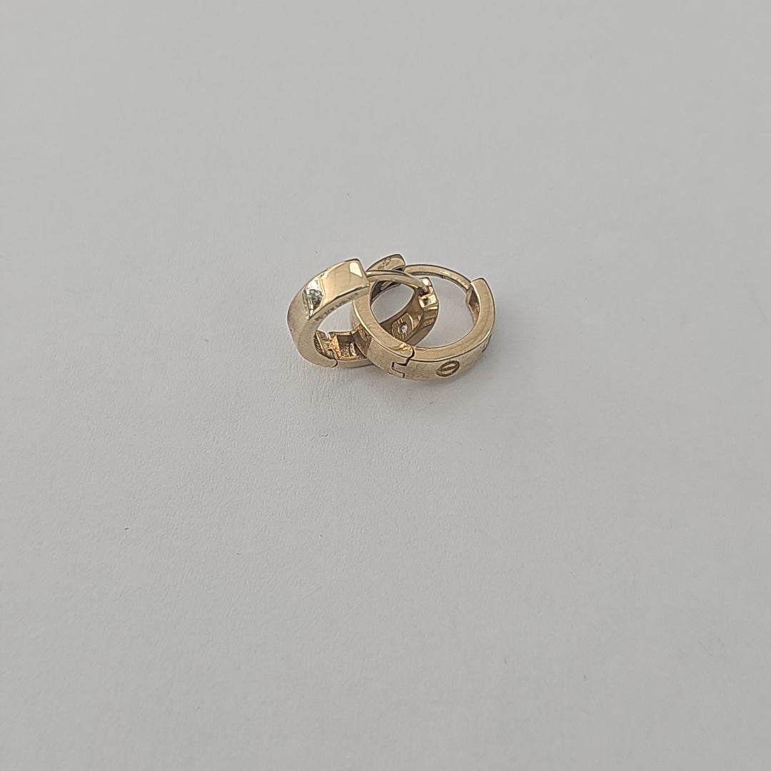 ARRACADAS PAR ORO 10 K 1,80 GRMS (SEMINUEVO)