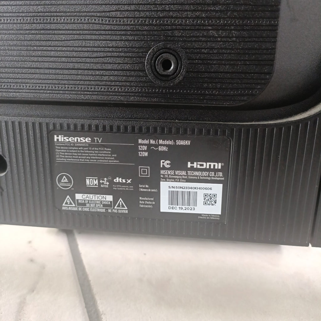 PANTALLA HISENSE 50A6KV (2024) 50" LED 4K (SEMINUEVO)