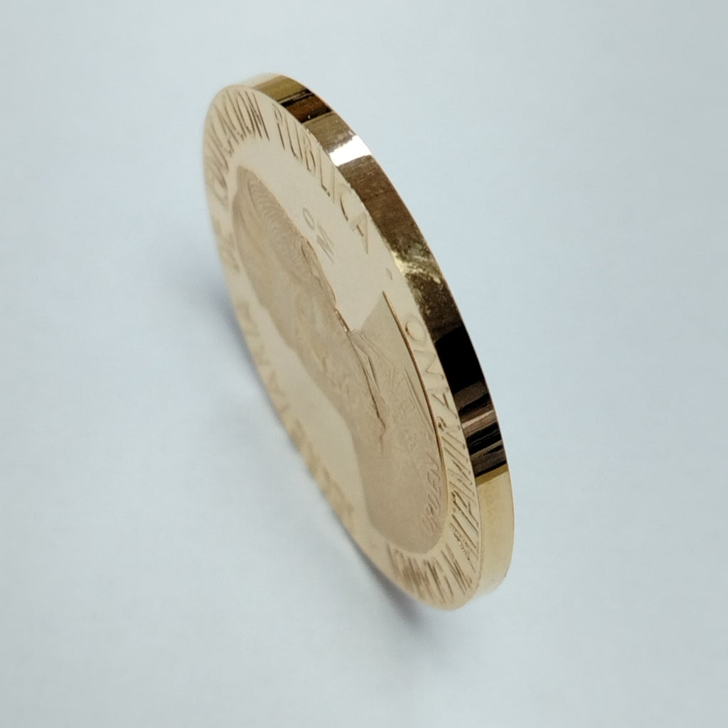 MEDALLA CONMEMORATIVA ORO 21 K 42 GRMS (SEMINUEVO)