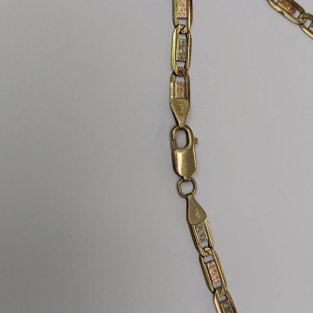 CADENA ORO COMBINADO 10 K 27.2 GRMS (SEMINUEVO)