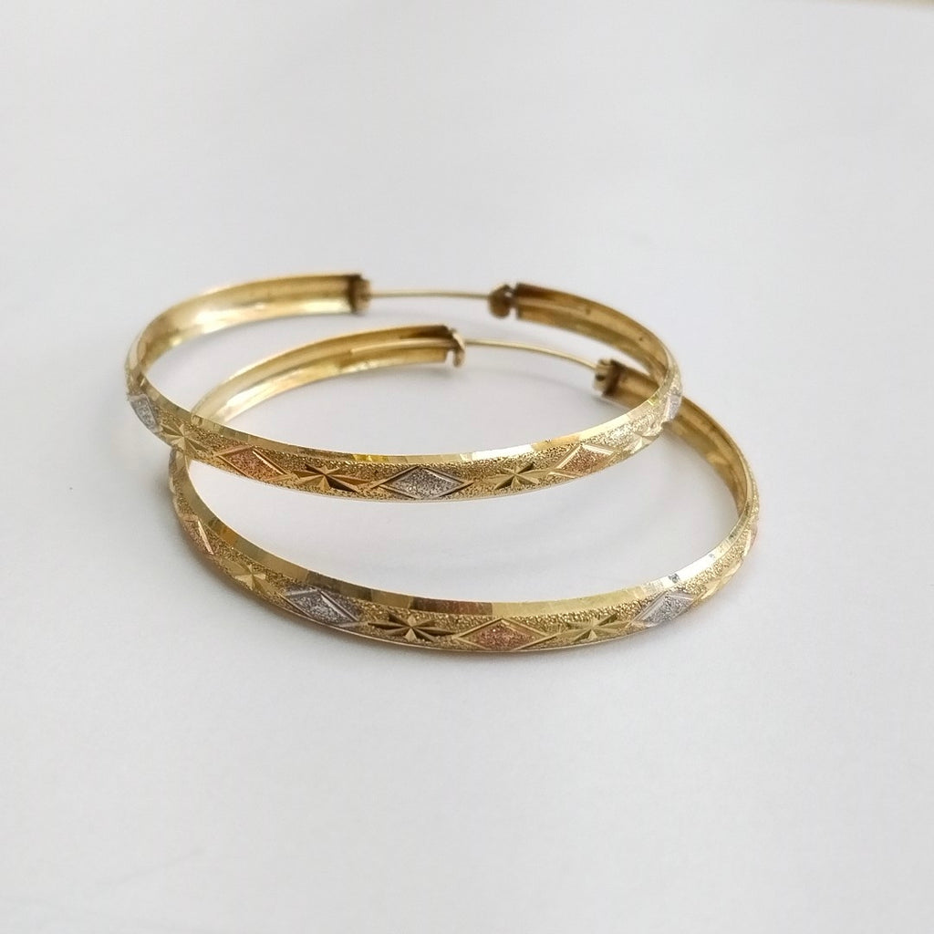 ARRACADAS PAR ORO 14 K 4.4 GRMS (SEMINUEVO)