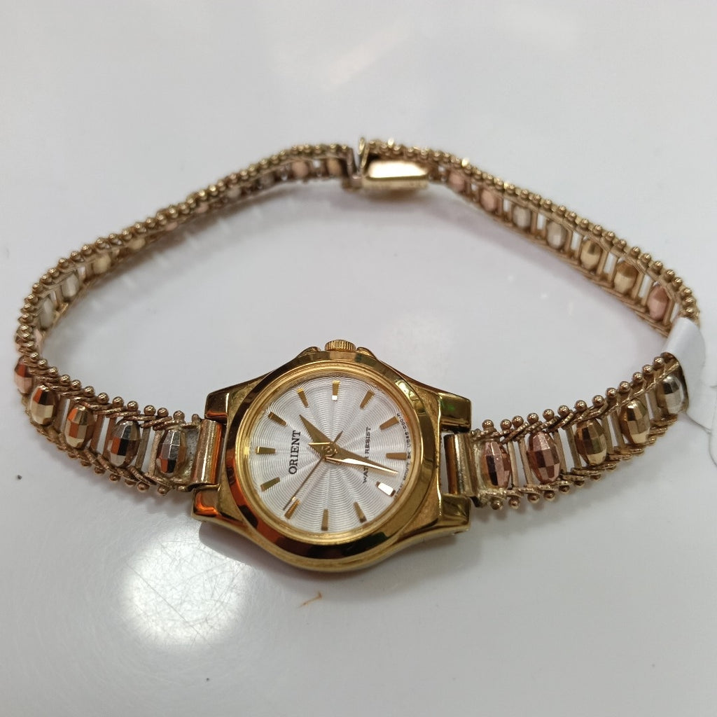 RELOJ CAJA ACERO PULSO ORO ORO 10 K 17.6 GRMS (SEMINUEVO)