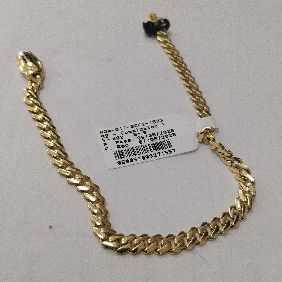 PULSERA CABALLERO MONACO ORO 14K 5.7 (NUEVO)