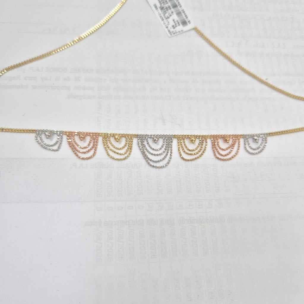 GARGANTILLA ORO,ORO COMBINADO 14 K 5,70 GRMS (SEMINUEVO)