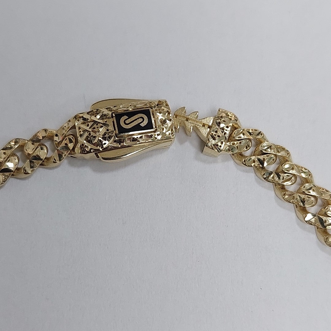 PULSERA CABALLERO MONACO ORO 14K 6 (NUEVO)
