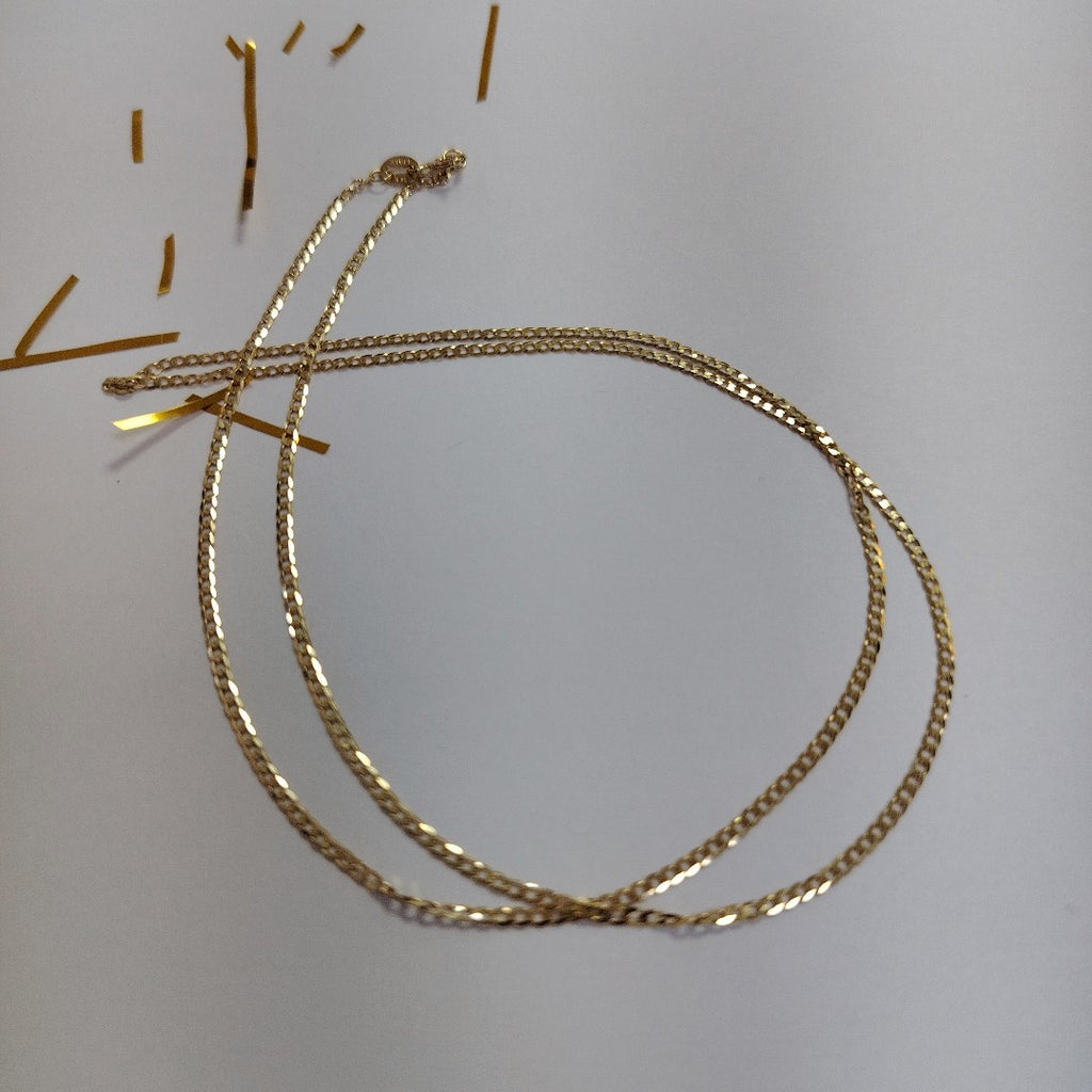 CADENAS BARBADA AMARILLA ORO 14K 2.1 (NUEVO)